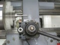 Metal Lathe In Motion