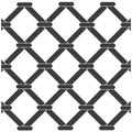 Metal lattice or mesh on a white background