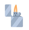 Metal lighter icon Royalty Free Stock Photo