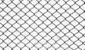 Metal links wire mesh rabitz isolated on white background