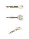 Metal lock key isolated Royalty Free Stock Photo