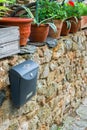 Metal mailbox. Royalty Free Stock Photo