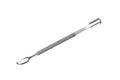 Metal manicure and pedicure cuticle pusher