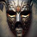 metal mask illustration