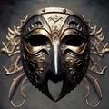 metal mask illustration