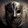 metal mask illustration