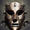 metal mask illustration