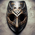 metal mask illustration