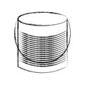 Metal mason jar isolated icon