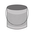 Metal mason jar isolated icon