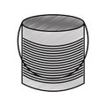 Metal mason jar isolated icon