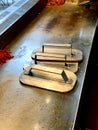 Metal Materials for to Cook Turkish Utu Tost / Toast Sandwich at Fast Food Restaurant Kitchen / Street Food