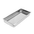 Metal medical container for sterilizing instruments on white background. Gray stainless steel tray for hospitals. Royalty Free Stock Photo