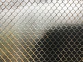 Old metal mesh netting. Mesh texture Royalty Free Stock Photo