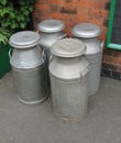 Metal Milk Churns.