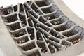 Metal mold for casting rubber tires Royalty Free Stock Photo