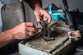 Metal Mold and Crucible at Goldsmith Workshop