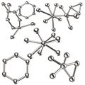 Metal molecule structure Royalty Free Stock Photo