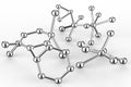Metal molecule structure Royalty Free Stock Photo