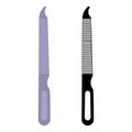 Metal nail file. Manicure and pedicure tool, vector illustration.