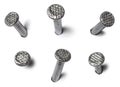 Metal nail heads Royalty Free Stock Photo