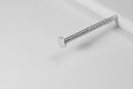 Metal nail  on white background. working tools Royalty Free Stock Photo