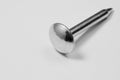 Metal nail  on white background. working tools Royalty Free Stock Photo