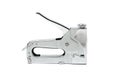 Metal Nickel plated stapler gun on white background, isolate