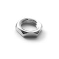 Metal nut isolated Royalty Free Stock Photo