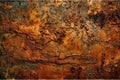metal old grunge copper bronze rusty texture, gold background effect. Royalty Free Stock Photo