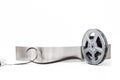 Movie film reel on white background Royalty Free Stock Photo