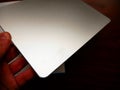 A metal pad for a computer mouse. Stylish mouse pad made of metal and eco-leather. Royalty Free Stock Photo