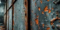 Metal panels with rusty texture and grunge background for industrial design and mockup Royalty Free Stock Photo