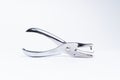 Silver metallic hole puncher. Royalty Free Stock Photo