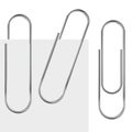 Metal paperclip Royalty Free Stock Photo