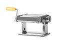 Metal pasta machine on white background Royalty Free Stock Photo