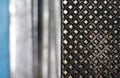 Closeup of metal pattern texture Royalty Free Stock Photo