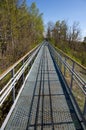 Metal pedestrian bridge