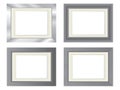 Metal photo frames Royalty Free Stock Photo