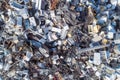 aerial view of metal scrap