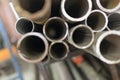 Metal pipe stainless Royalty Free Stock Photo