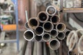 Metal pipe stainless Royalty Free Stock Photo