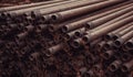 Metal pipes industry Royalty Free Stock Photo