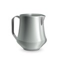 metal pitcher milk realistic vector