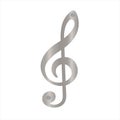 Metal plate G-Clef icon