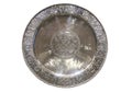 Silverl plate with rich decorations Royalty Free Stock Photo