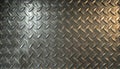 a metal plate steel diamond floor sheet pattern surface aluminum industrial stainless tile seamless silver shiny wall brushed Royalty Free Stock Photo