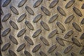 Metal plate texture with abstract relief patterns Royalty Free Stock Photo