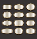 Metal plates premium quality golden collection