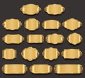 Metal plates premium quality golden collection